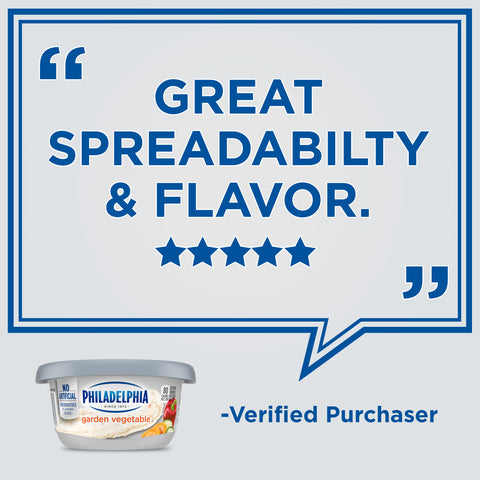 Philadelphia Garden Vegetables Cream Cheese Spread, 8 Ounce -- 12 per case.