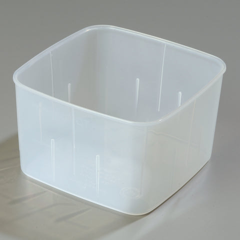 StorPlus™ CONTAINER PLASTIC SEE THRU SQUARE TRANSLUCENT 2 QT