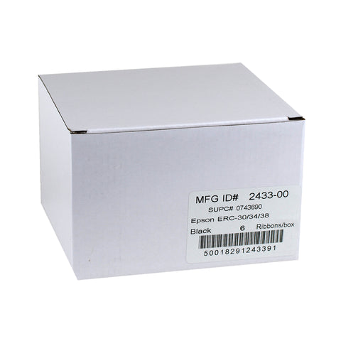 National Checking Black Cash Register Ribbon Cartridge -- 6 per case.
