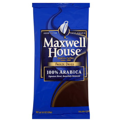 Maxwell House COFFEE INSTANT 100% ARABICA CAFFEINATED FREEZE DRIED SOLUBLE 8 OZ