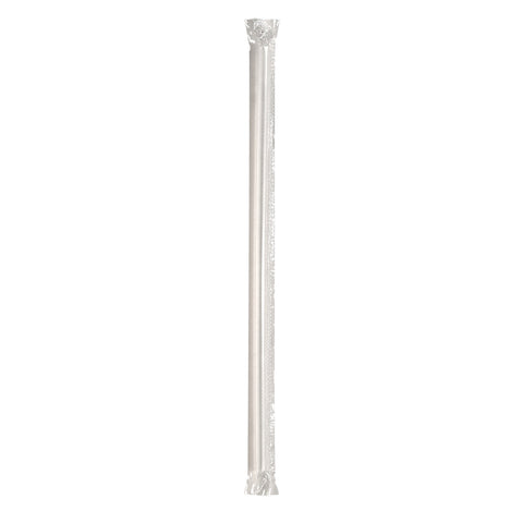 Solo® STRAW WRAPPED TRANSLUCENT JUMBO 10.25