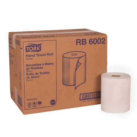 Tork Universal TOWEL ROLL HARDWOUND WHITE 1-PLY 7.9