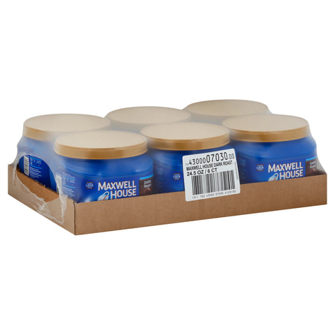 Maxwell House Dark Roast Ground Coffee, 1.531 Pound -- 6 per case.