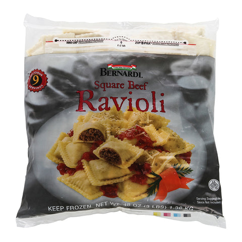 Bernardi® RAVIOLI BEEF SQUARE COOKED