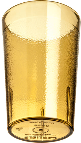 Carlisle TUMBLER STACKABLE™ SAN PLASTIC AMBER 8 OZ