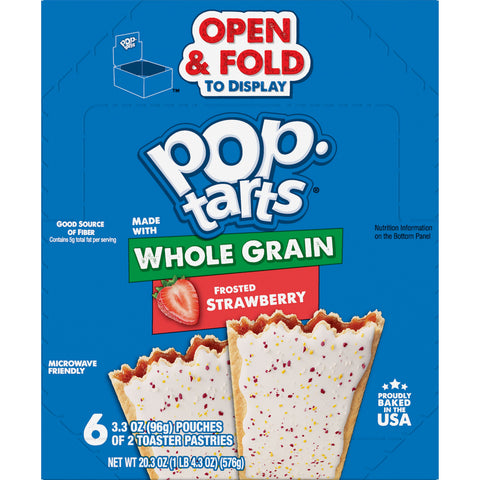 Pop Tarts Frosted Strawberry Toaster Pastry, 3.52 Ounce -- 72 per case.