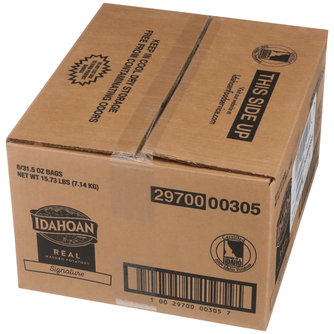 Idahoan REAL Signature Mashed Potatoes, 31.5 ounce Pouch -- 8 per case