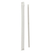 Solo® White STRAW WRAPPED GIANT TRANSLUCENT 8.25
