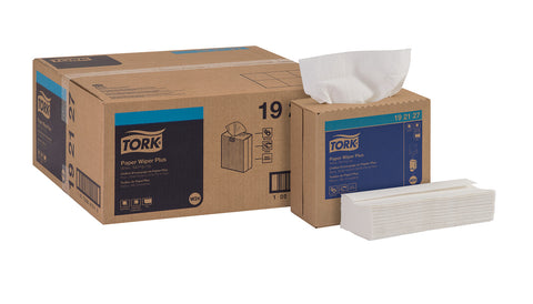 Tork White Multipurpose Paper Wiper, 9.25 x 16.25 inch - 100 per box -- 8 boxes per case