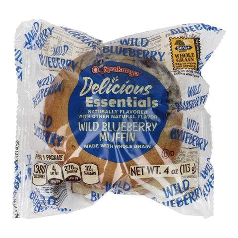 Otis Spunkmeyer Whole Grain Wild Blueberry Muffin, 4 Ounce -- 48 per case.