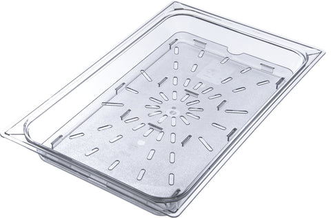 StorPlus™ DRAIN GRATE FOOD PAN PC FULL SIZE CLEAR