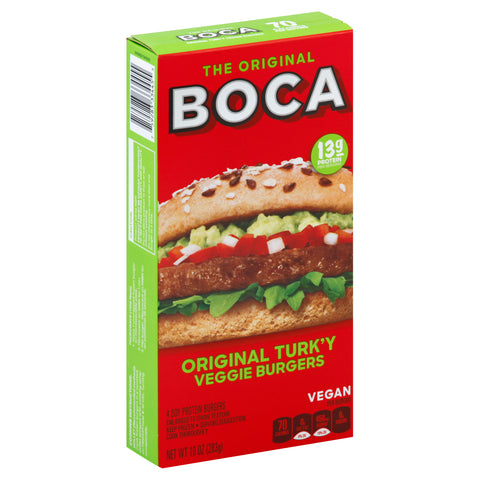 Boca VEGGIE PATTY VEGAN ORGANIC