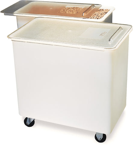 Carlisle BIN INGREDIENT STORAGE POLYCARBONATE PORTABLE WHITE 36 GAL