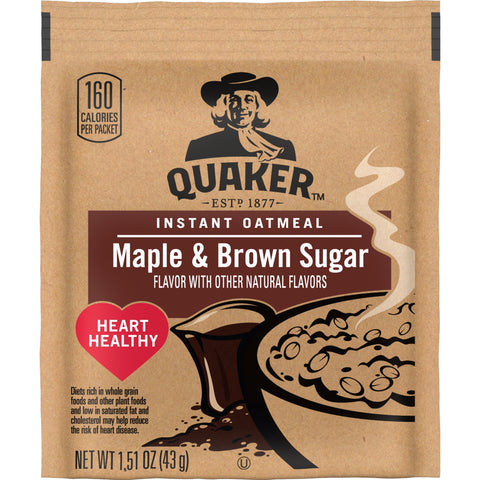Quaker® CEREAL INSTANT OATS MAPLE BROWN SUGAR