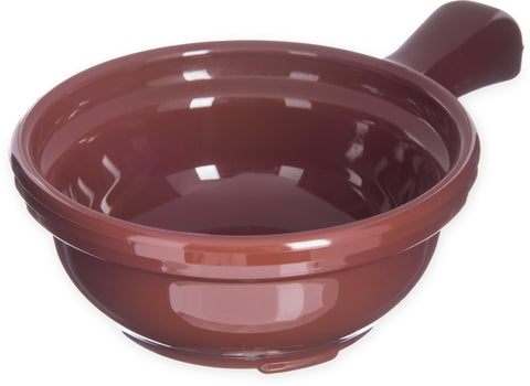 Carlisle BOWL SOUP HANDLED LENNOX BROWN 8 OZ