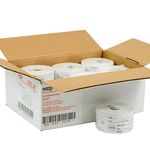 Label Shelf Life Removable 2x4