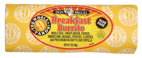 Burrito Breakfast Whole 9 Yard
