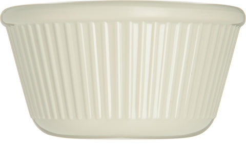 Carlisle RAMEKIN FLUTED MELAMINE BONE 4 OZ