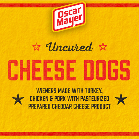 Kraft Oscar Mayer Hot Dog - Cheese, 16 Ounce -- 12 per case.
