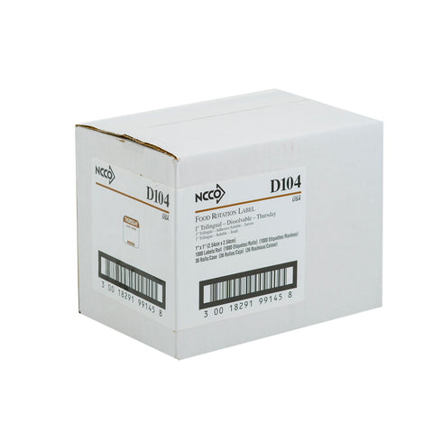 Label Dissolvable Trilingual Brown Thursday 1x1