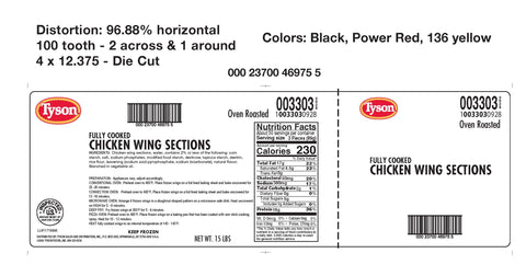 Chicken Wing Oven Roasted Fc 1st & 2nd Joint 3303-0928