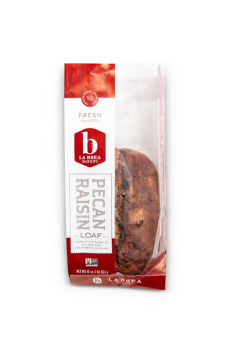 Labrea Bakery Oval Pecan Raisin Bread, 16 Ounce -- 12 per case.