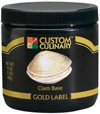 Custom Culinary Gold Label Clam Base, 50 Pound.