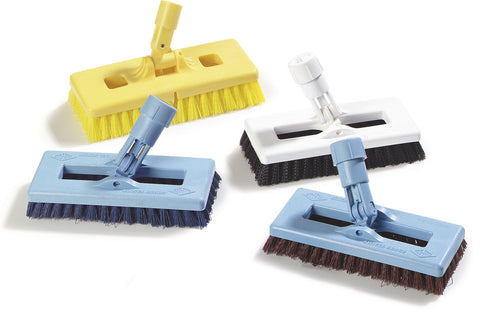 Carlisle BRUSH SWIVEL SCRUB® W/ POLYESTER BRISTLES BLACK 8