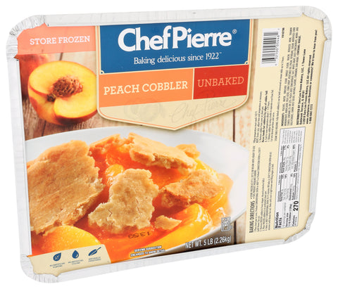 Sara Lee Chef Pierre Peach Cobbler, 5 Pound -- 4 per case.