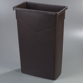 Carlisle CONTAINER WASTE TRIMLINE™ RECTANGLE DARK BROWN 23 GAL