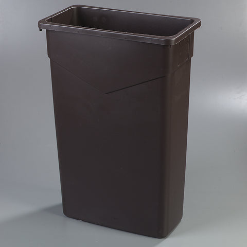 Carlisle CONTAINER WASTE TRIMLINE™ RECTANGLE DARK BROWN 23 GAL