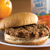 Tenderbroil® BEEF PATTIE FLAME GRILLED SMART PICKS™ SOY ADDED CN FC 2 OZ 10000002125