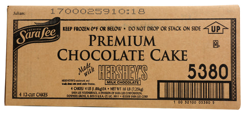 Sara Lee Frozen CAKE LAYER HERSHEY'S CHOCOLATE PREMIUM UN-CUT ROUND 9