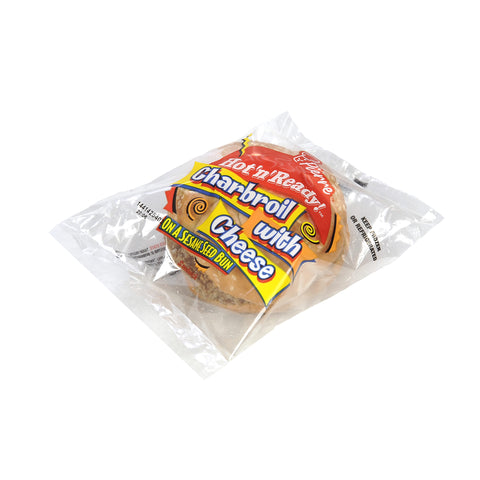 Pierre® SANDWICH BEEF PATTY FLAMED BROILED W/ AMERICAN CHEESE FC CN 4.9 OZ 10000068056