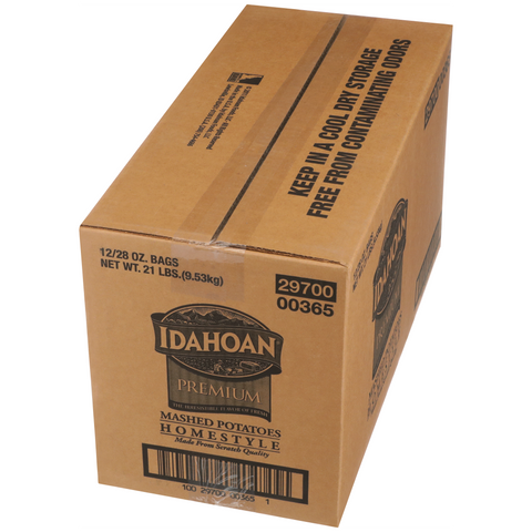 Idahoan Premium Homestyle Mashed Potatoes, 28 Ounce -- 12 per case.