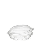 PresentaBowls® BOWL W/ HINGED DOME LID ORIENTED POLYSTYRENE CLEAR 8 OZ