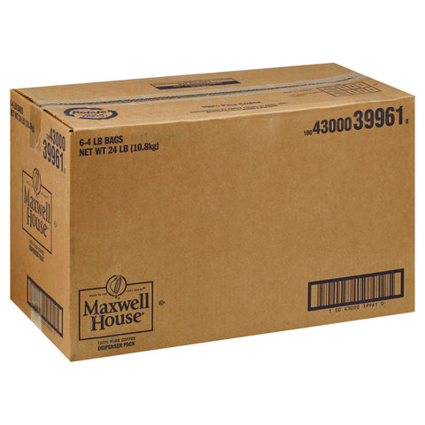 Maxwell House Dispenser Pack Ground Coffee - 4 lb. bag, 6 bags per case