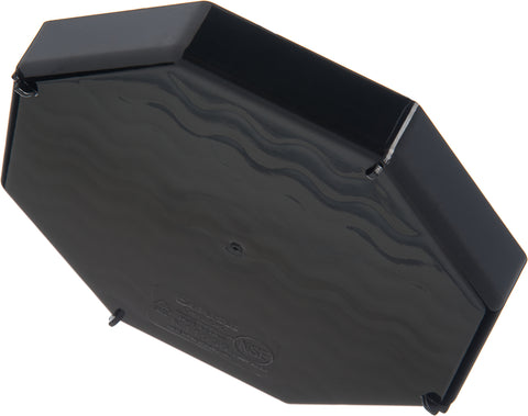 Carlisle TRAY DRIP PLASTIC BLACK OCTAGONAL 6