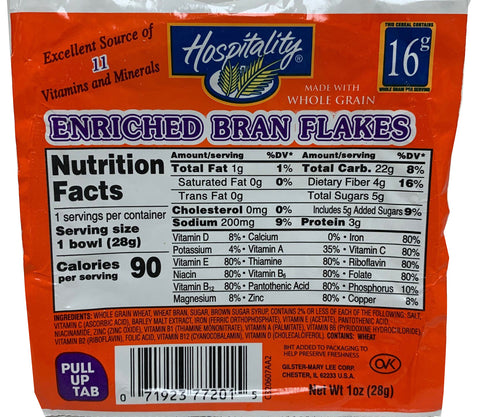 Hospitality CEREAL 40% BRAN FLAKE BOWL PACK