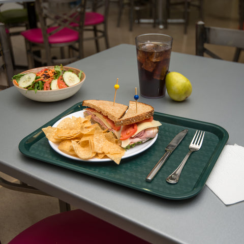 Carlisle TRAY CAFE PLASTIC GREEN 12X16
