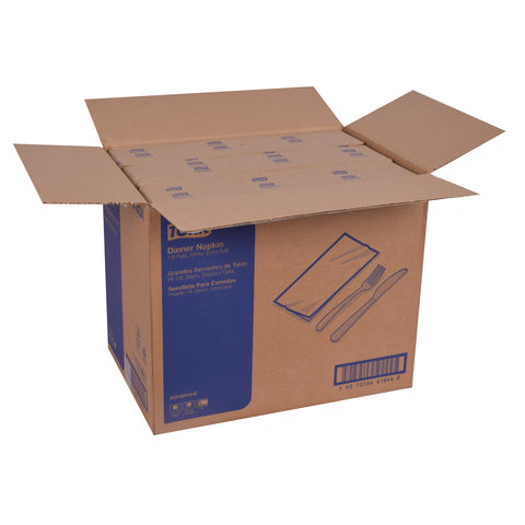 Tork Advanced NAPKIN DINNER 17X16 WHITE 3-PLY 1/8 FOLD