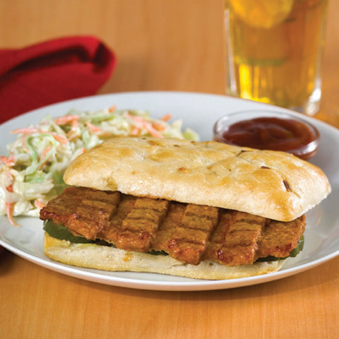 Advance Food Tasty Boneless Rib Pork Patty with Barbeque Sauce, 2.97 Ounce -- 100 per case