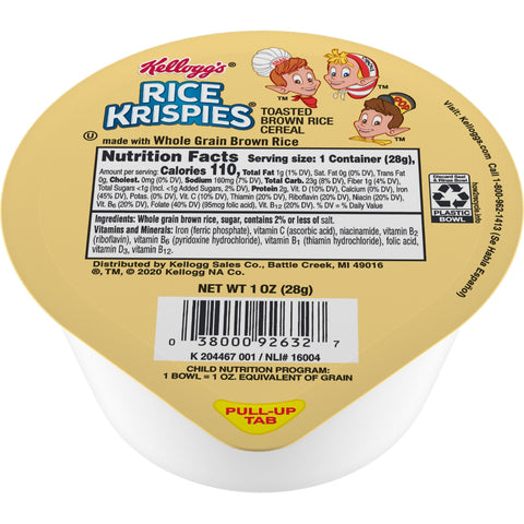 Kellogg's® CEREAL RICE KRISPIES® WHOLE GRAIN BOWL PACK