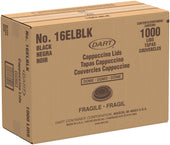 Lid Plastic Dome F/ Foam Cups And Containers Black 16 Oz