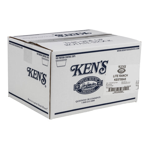Ken's Foods DRESSING RANCH LITE ALL NATURAL SINGLE SERVE CUP REFRIGERATED