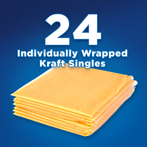 Kraft Singles American Sliced Cheese, 16 Ounce -- 12 per case.