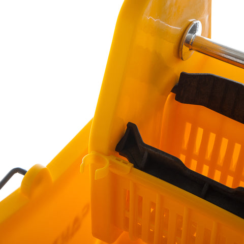 Flo-Pac® BUCKET MOP COMMERCIAL W/ DOWN-PRESS WRINGER YELLOW 35 QT