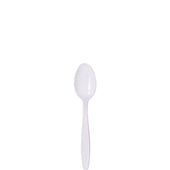 Solo® SPOON TEA PLASTIC HEAVY WEIGHT WHITE