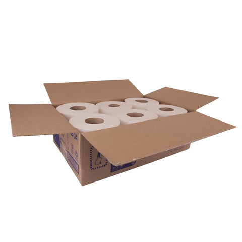 Essity Tork Advanced Soft Centrefeed White 2 Ply Paper Hand Towel Roll - 600 sheets per roll -- 6 rolls per case