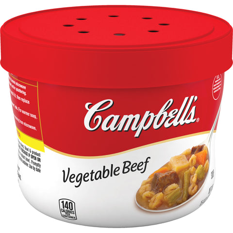 Campbell's® SOUP VEGETABLE RED & WHITE BEEF BOWL MICROWAVEABLE